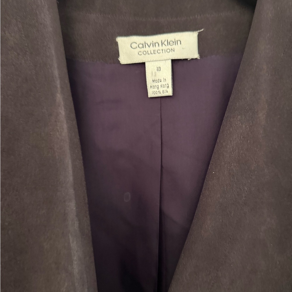 Calvin Klein Dark PurpleBlazer - Picture 3 of 7